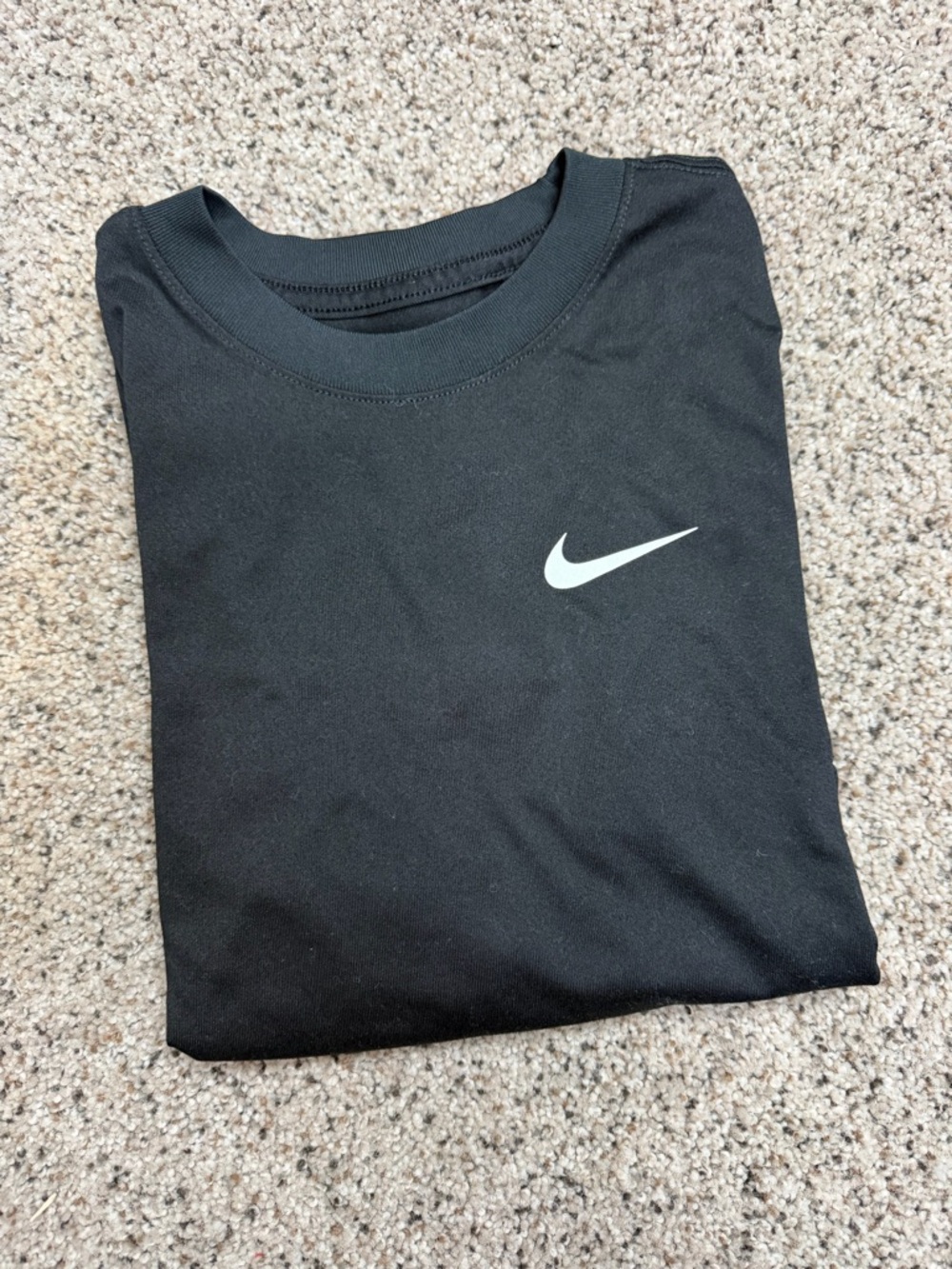 Nike Black Short Sleeve Tee with White Swoosh